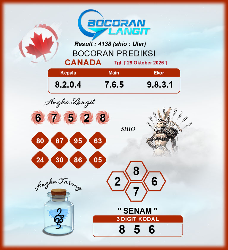 Bocoran-Syair-Canada-29-Oktober-2026-Hari-Kamis-Dari-Langit